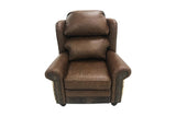 Rustic Cowhide and Croc Recliner
