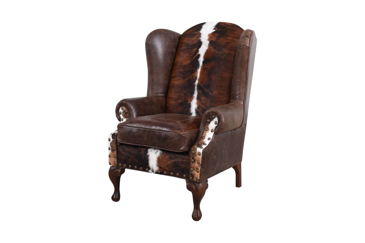 Santa Fe Wingback Western Leather Chair