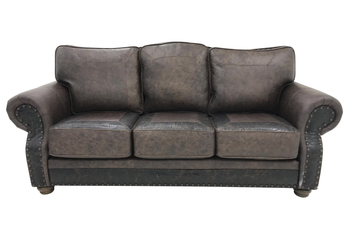Split Rail 3 Cushion Sofa