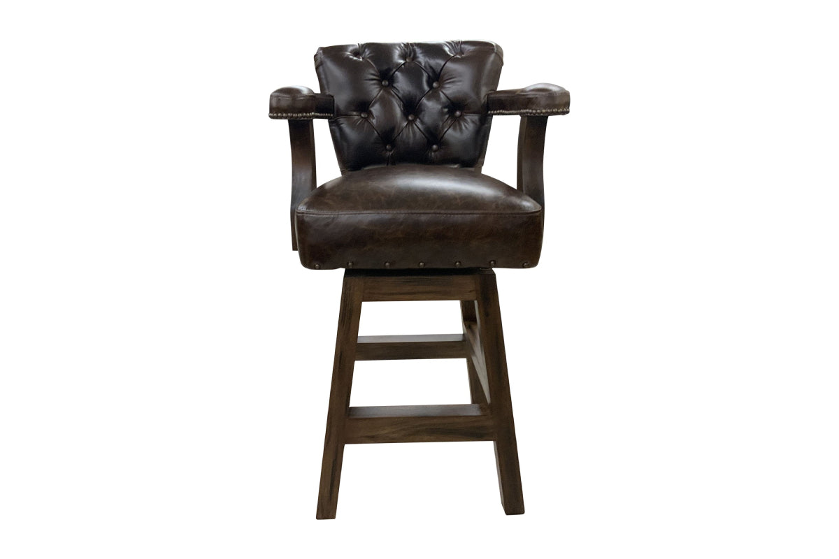 Vintage Tufted Axis Barstool