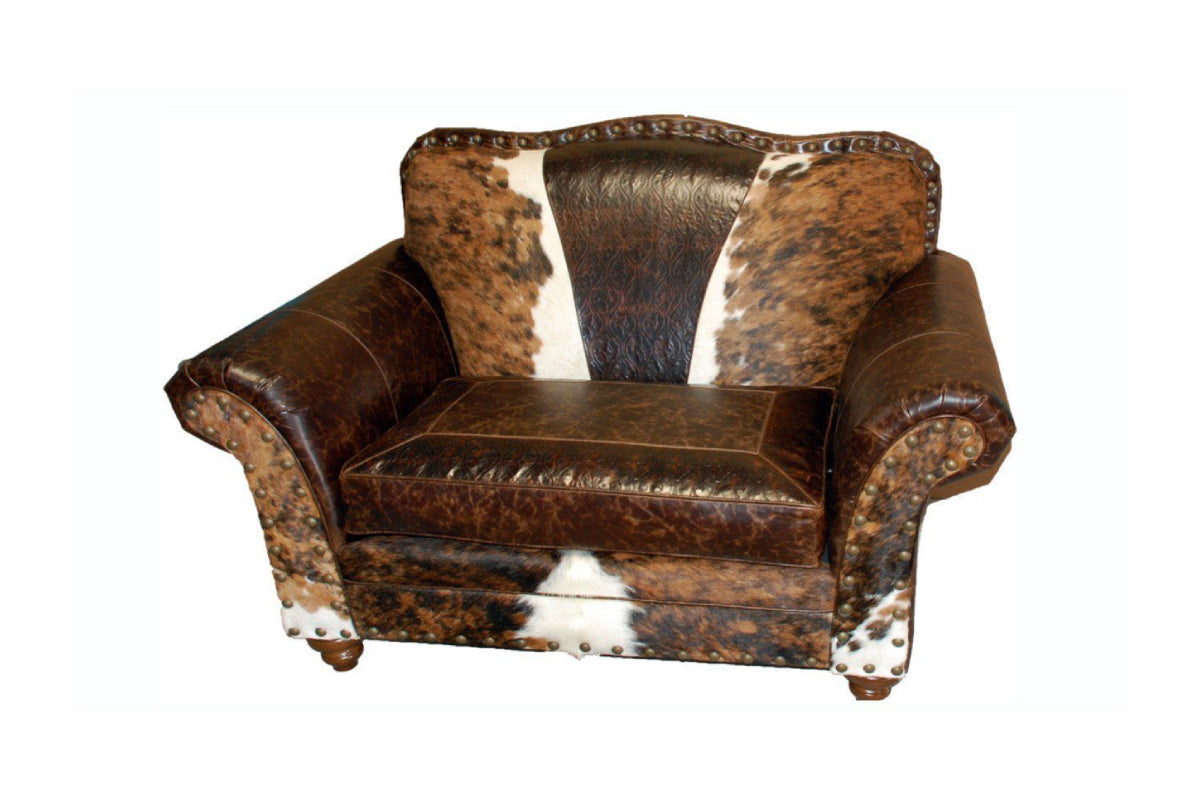 Wild Bill Western Leather Chair and 1/2