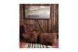 Yellowstone Buffalo Curved Tufted Chair