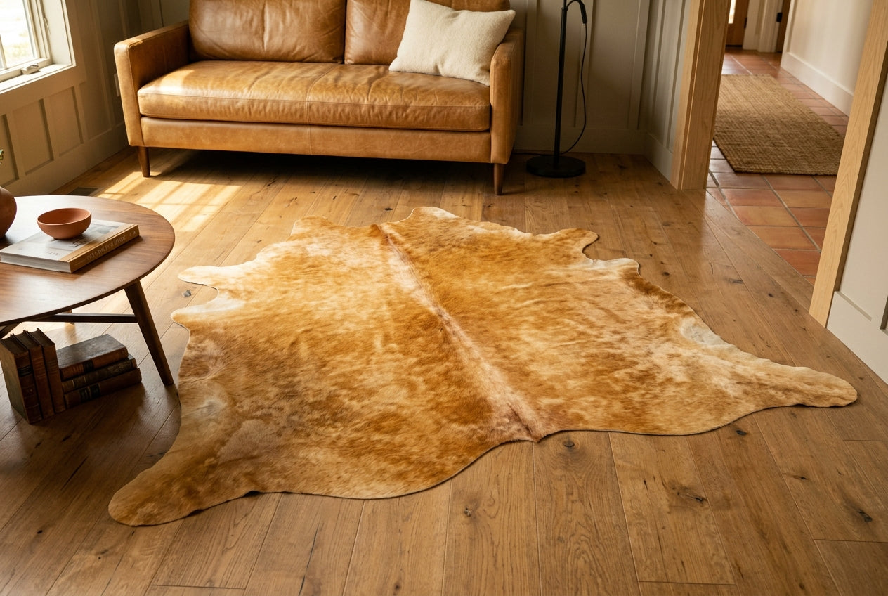 Beige Cowhide Rugs
