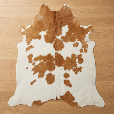 Beige & White Cowhide Rugs