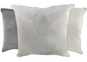  Grey Cowhide Pillows