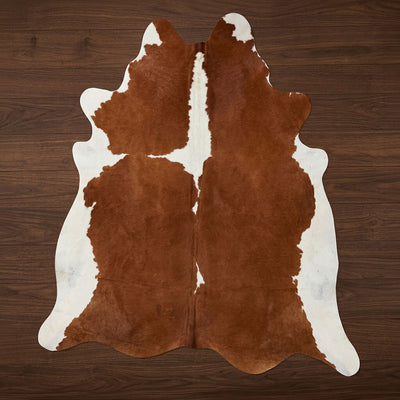 Brown and White Exotic Cowhide Rugs