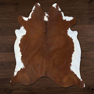Brown & White Regular Cowhide Rugs