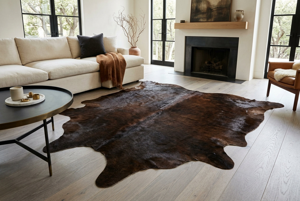 Chocolate Cowhide Rugs
