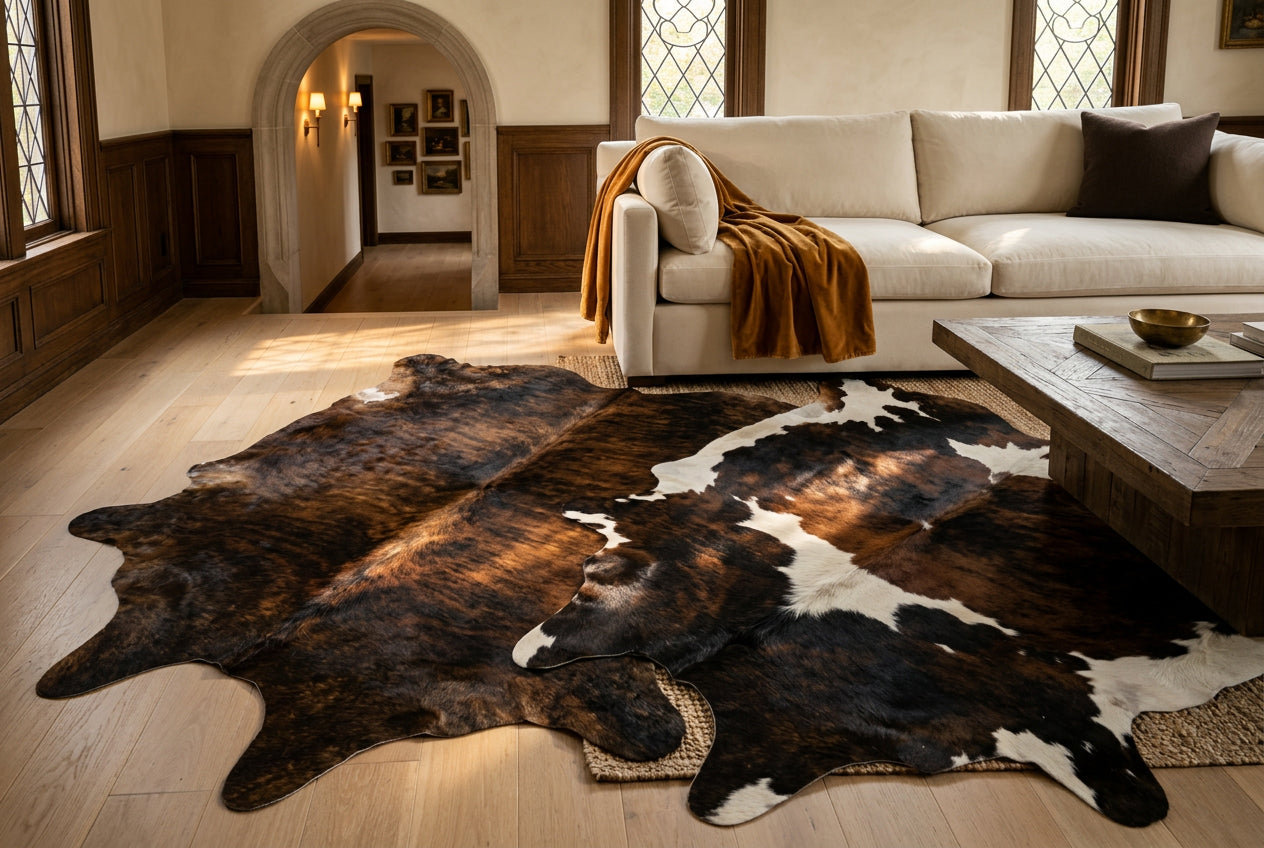 Dark Cowhide Rugs