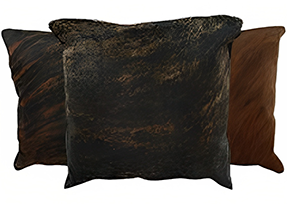  Dark Brindle Cowhide Pillows