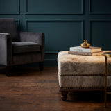 Custom Cowhide Ottoman - Light Brindle
