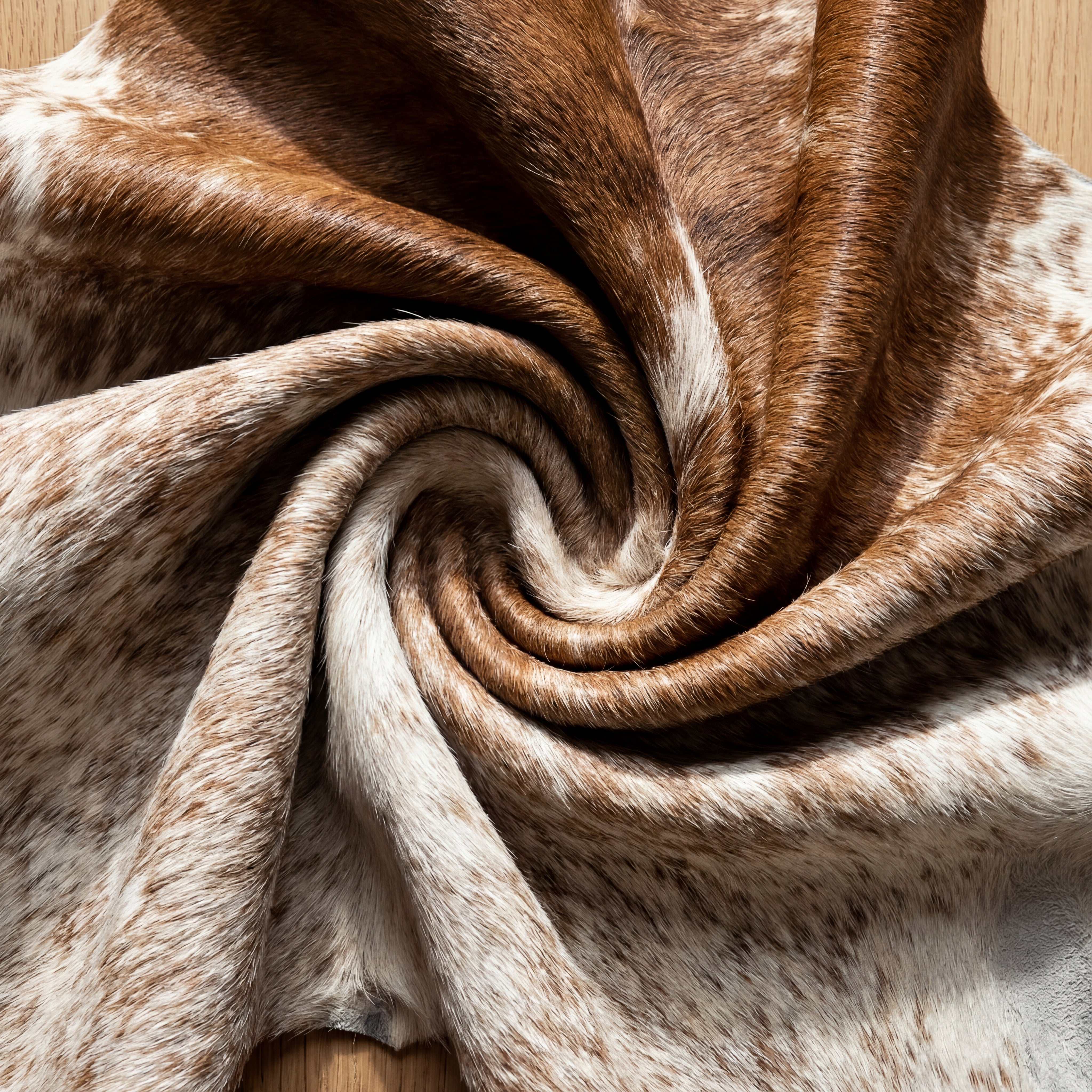 牛皮の絨毯 Salt & Pepper Brown Brazilian Cowhide Rug – Cowhides Direct