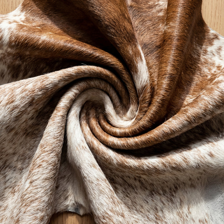 Salt & Pepper Brown Brazilian Cowhide Rug