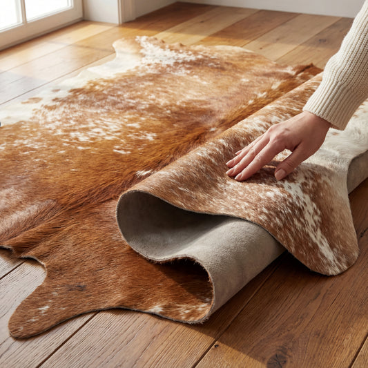 Salt & Pepper Brown Brazilian Cowhide Rug