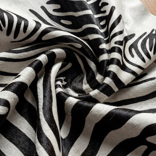 White Zebra Brazilian Cowhide Rug