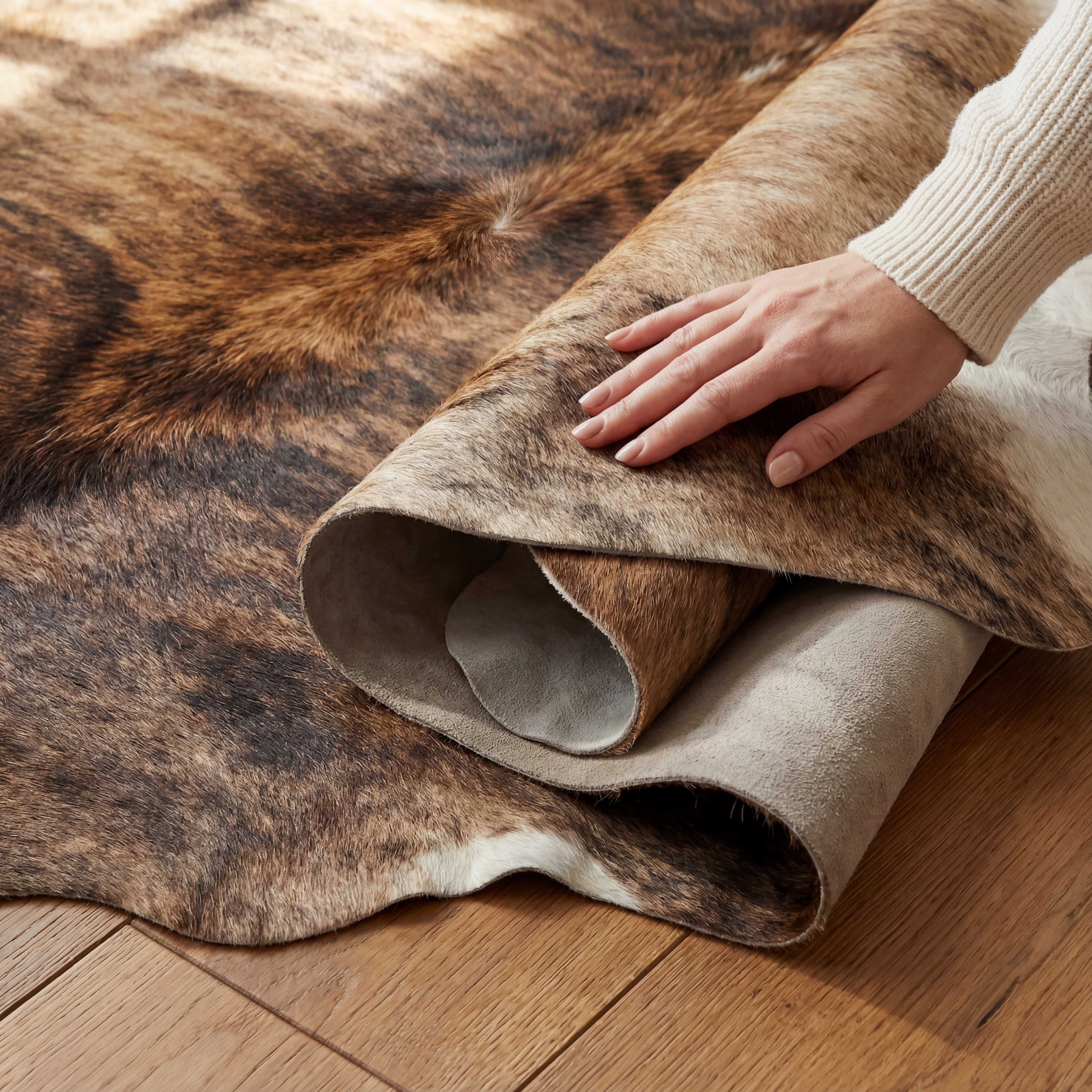 Light Brindle Brazilian Cowhide Rug – Cowhides Direct