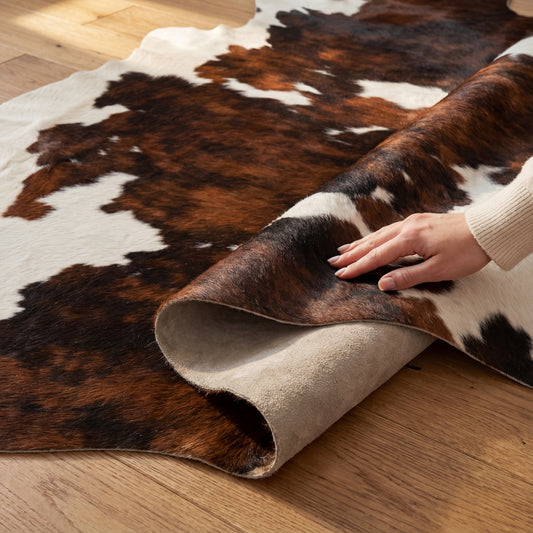 Tricolor Cowhide Rug