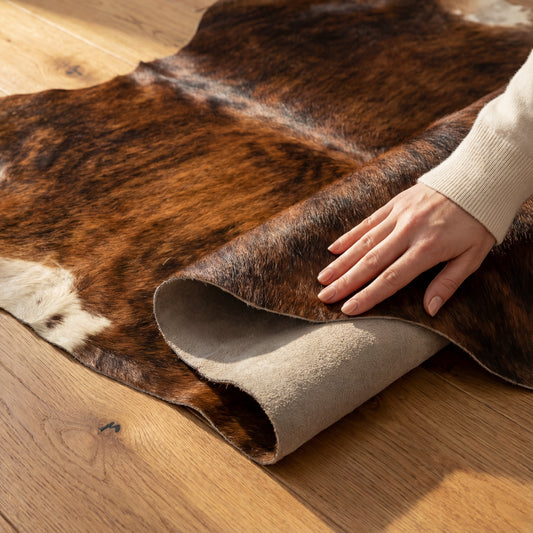 Dark Brindle Brazilian Cowhide Rug