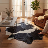 Black & White Brazilian Cowhide Rug