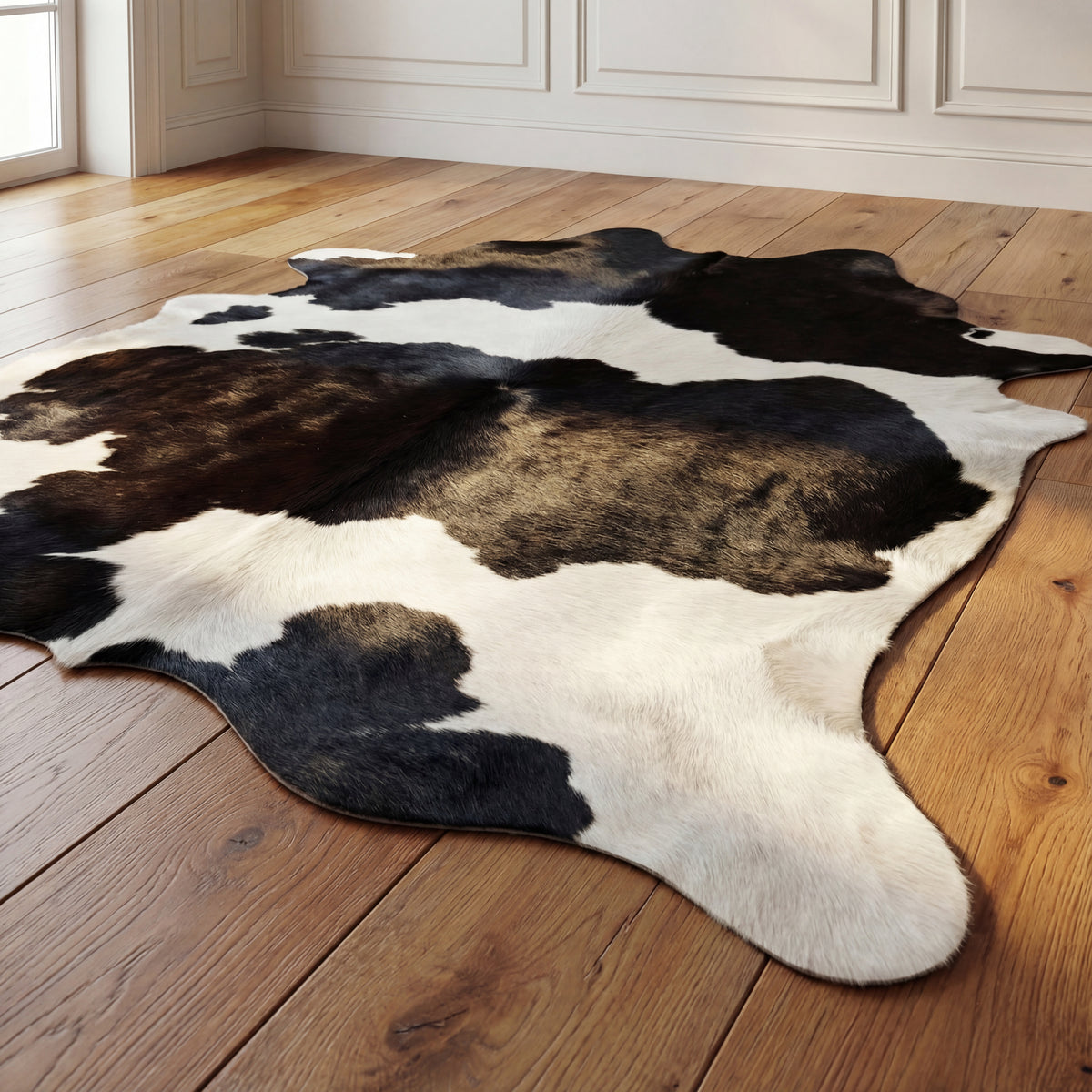 Black & White Brazilian Cowhide Rug
