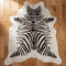 White Zebra Brazilian Cowhide Rug
