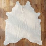 White Brazilian Cowhide Rug