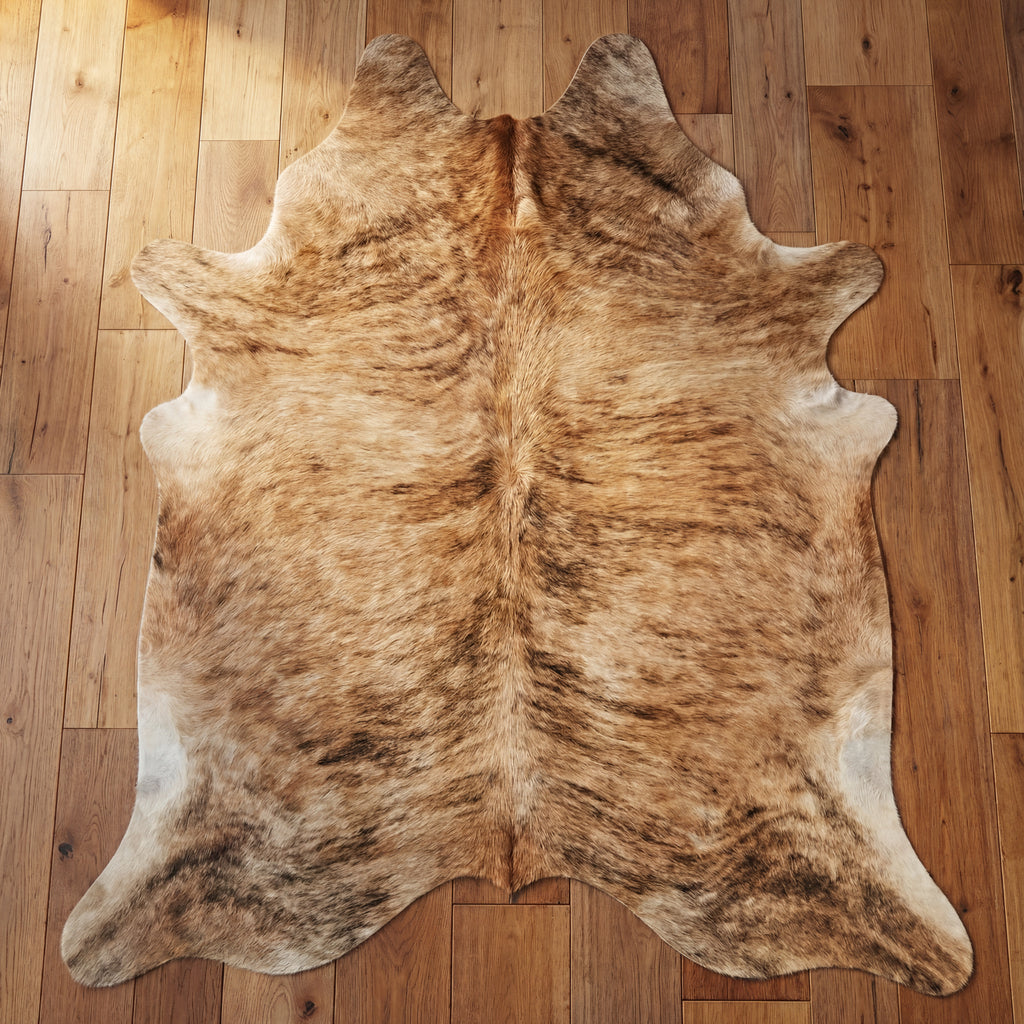 Light Brindle Brazilian Cowhide Rug