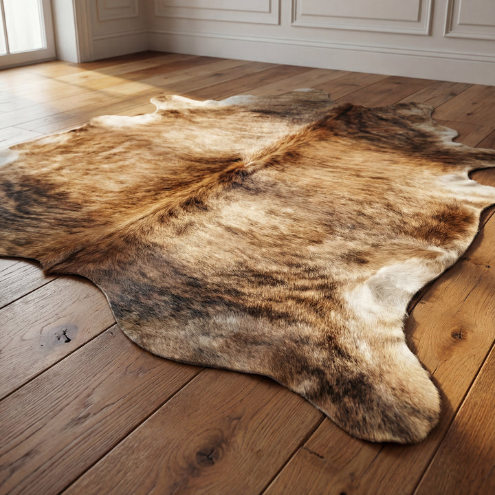 Light Brindle Brazilian Cowhide Rug