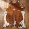 Brown and White Brazilian Cowhide Rug