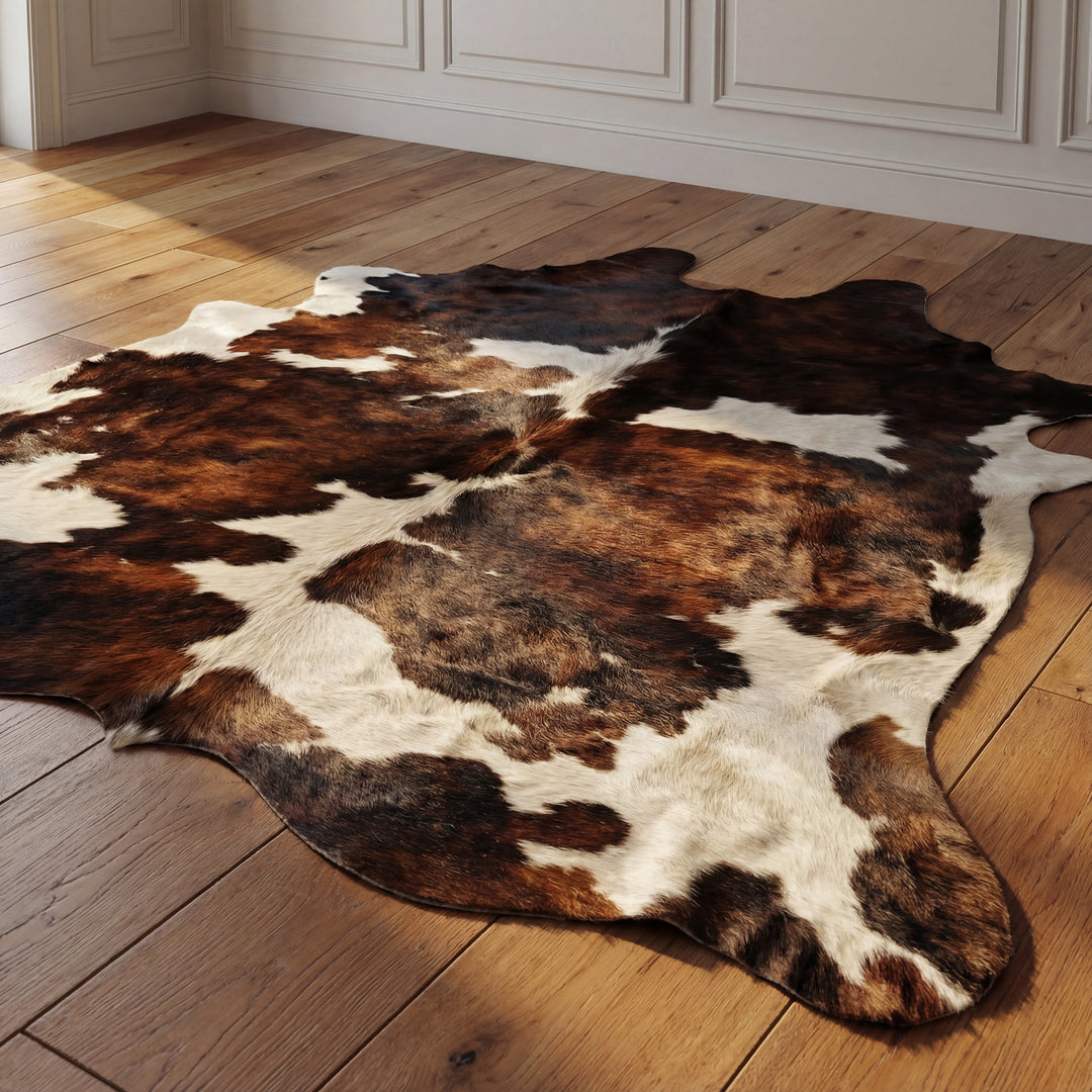 Tricolor Cowhide Rug