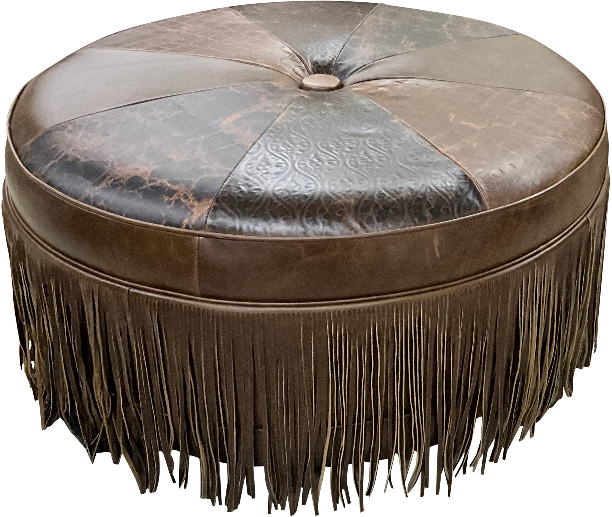 Cowboy Up Ottoman - 42" Round