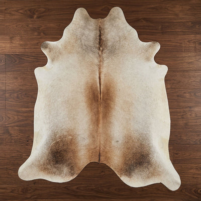 Grey with Beige Cowhide Rugs