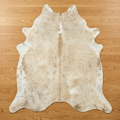 Ivory with Beige Cowhide Rugs