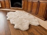 Linen New Zealand Sheepskin 4-Pelt 4' x 6' by Hudson Hides