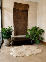 Linen New Zealand Sheepskin 4-Pelt 4' x 6' by Hudson Hides