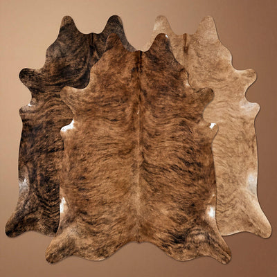 Medium Brindle Cowhide Rugs