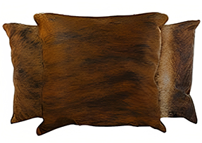  Medium Brindle Cowhide Pillows