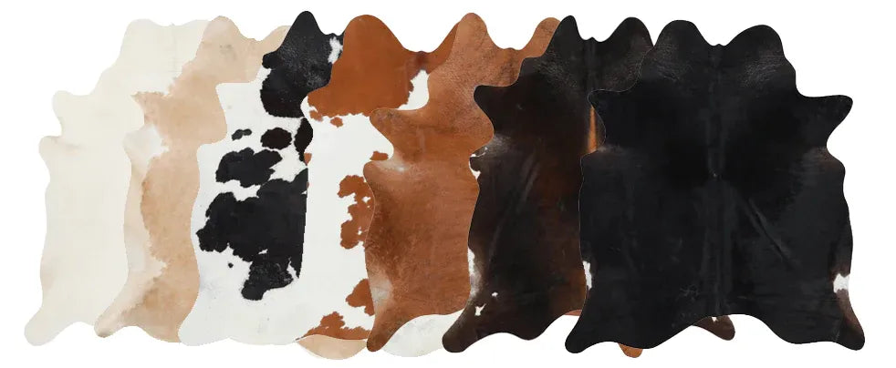 Cowhide Rugs - Natural Black Speckled Cowhide Rug - Appaloosa Cowhides