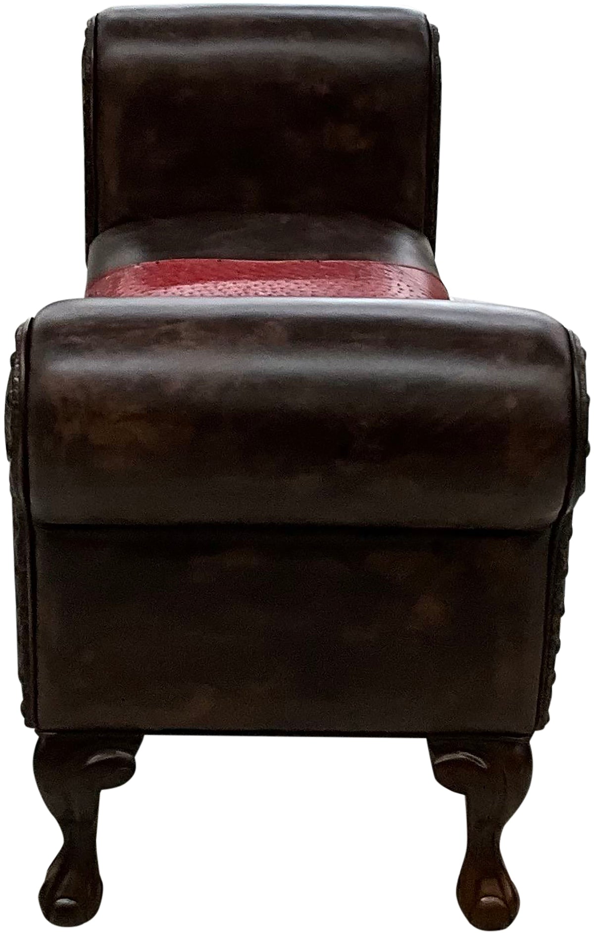 Red Ostrich 60" Bench
