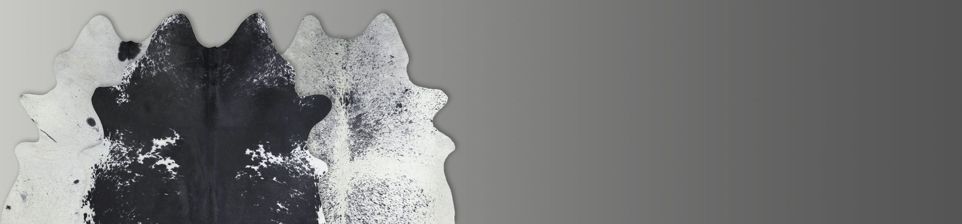 Salt & Pepper Black Cowhide Rugs