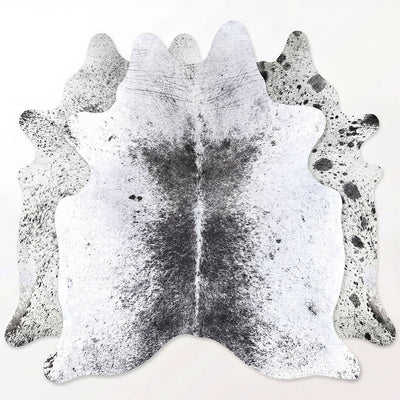 Salt & Pepper Black Cowhide Rugs