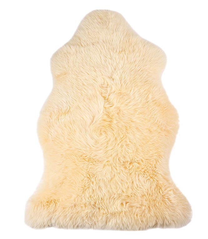 Cream New Zealand Sheepskin 2' x 3' by Hudson Hides