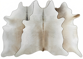 GREY WITH BEIGE COWHIDE RUGS