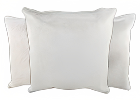  Solid White Cowhide Pillows