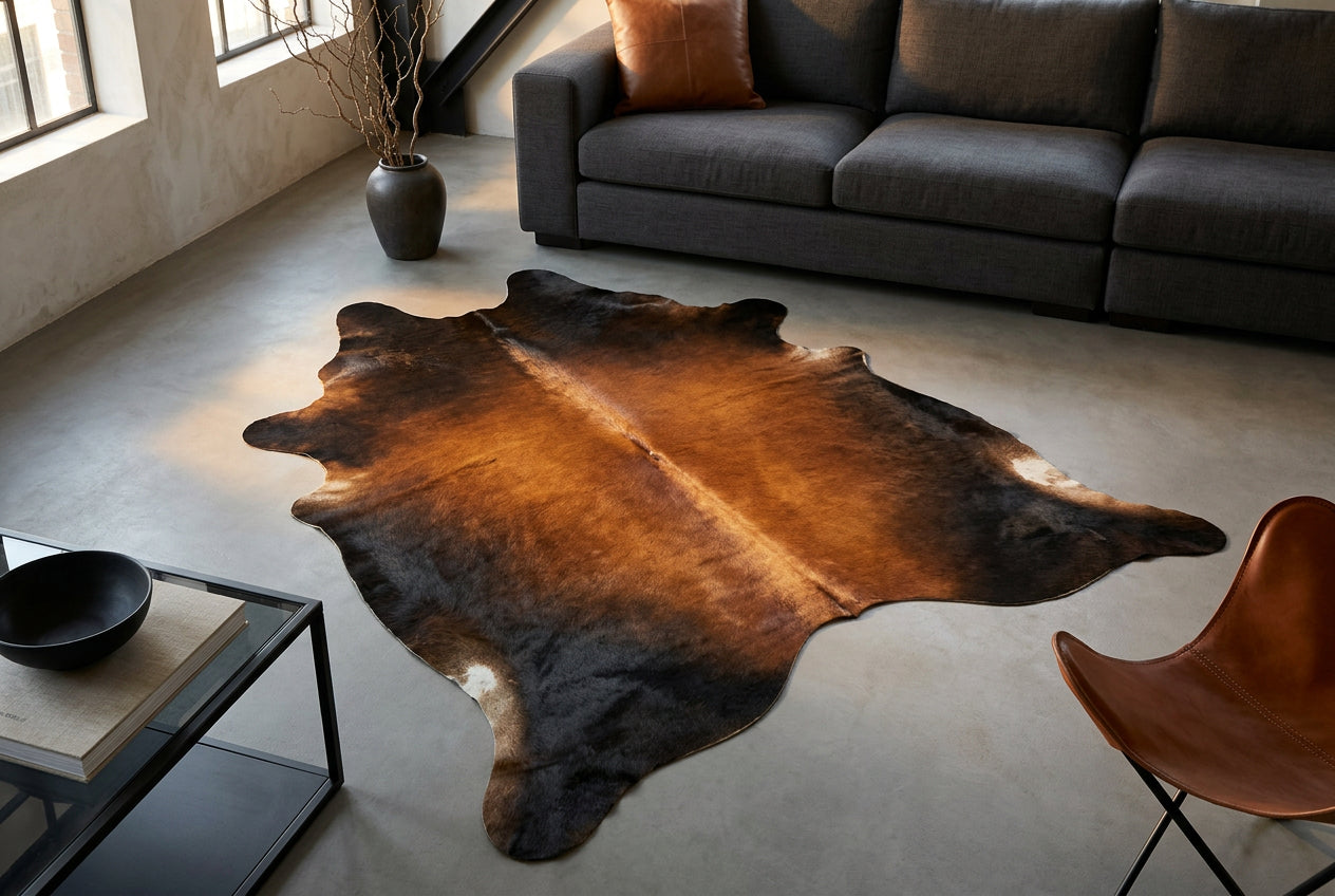 Warm Caramel Cowhide Rugs
