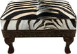 Zebra Ottoman - 27" x 17"