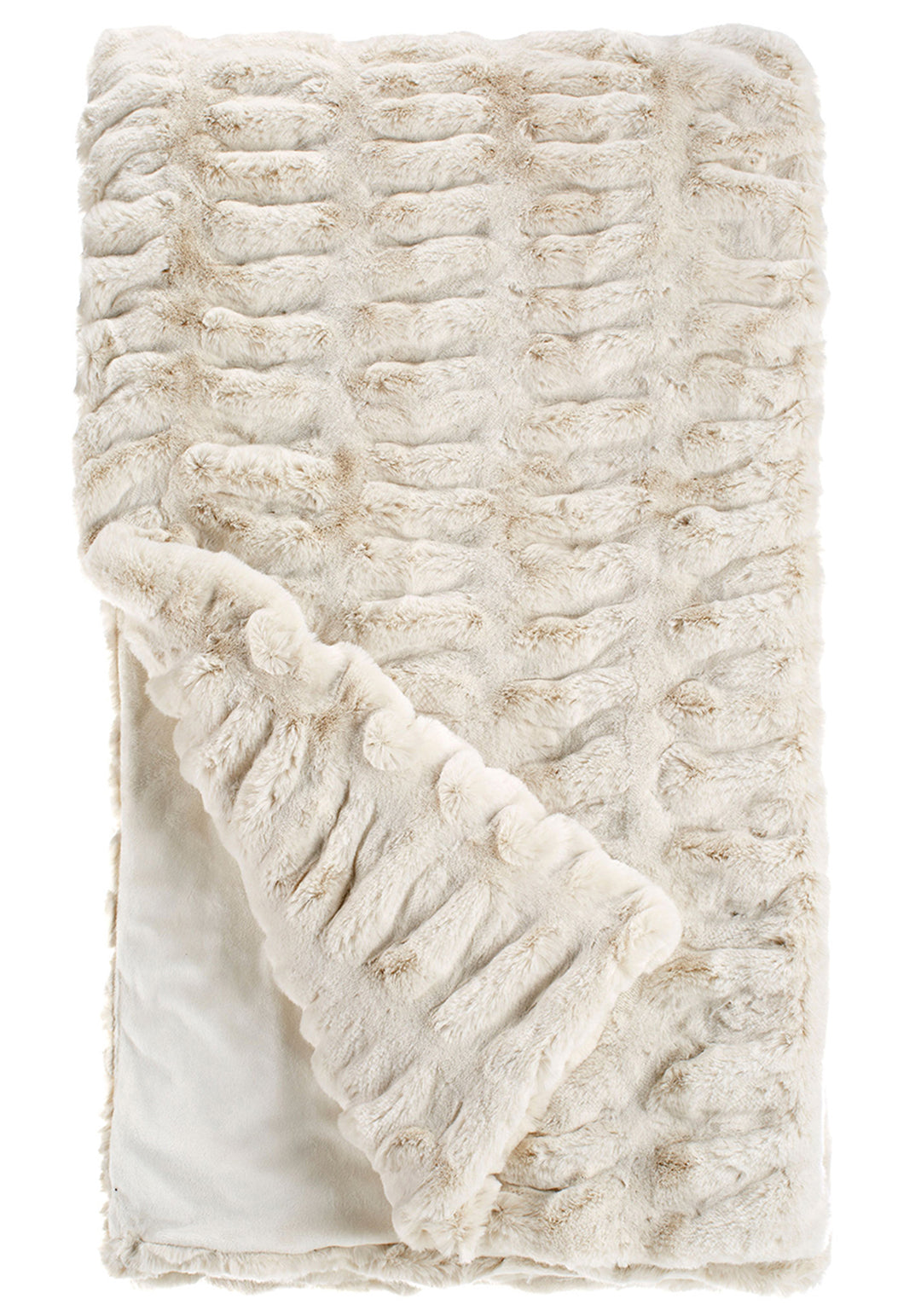 Ivory Mink Faux Fur Throw