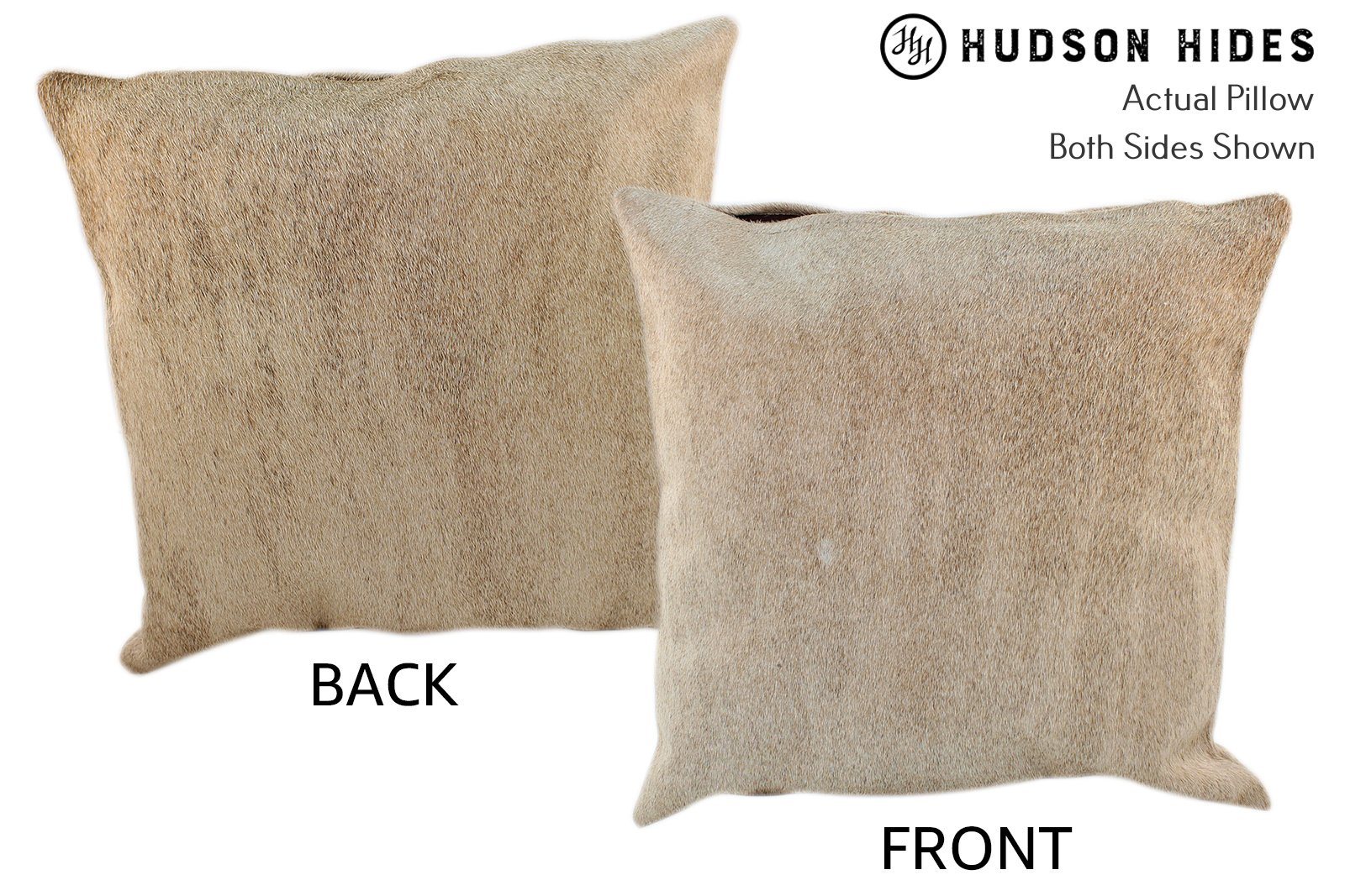 Gris Beige Cowhide Pillow #10992