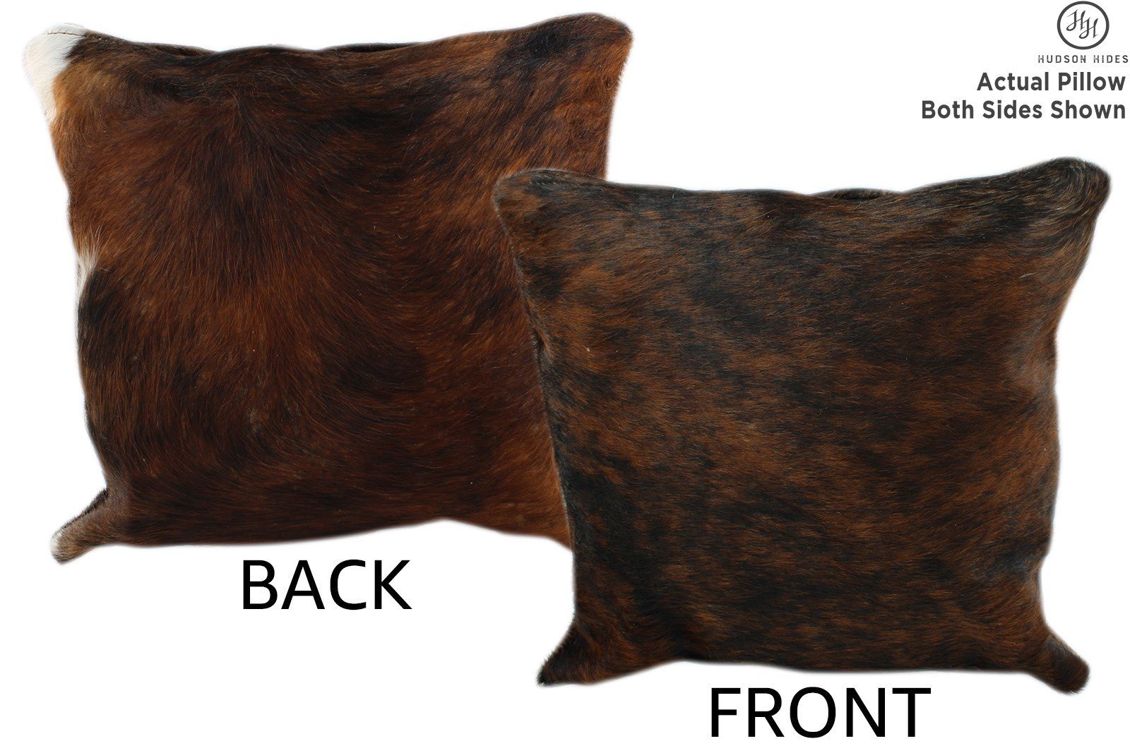 Dark Brindle Cowhide Pillow #11188