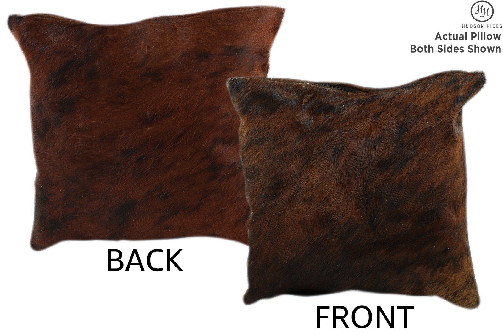 Dark Brindle Cowhide Pillow #11196